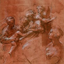 Desposorios místicos de santa Catalina. Girolamo Francesco Mazzola, “Parmigianino”
