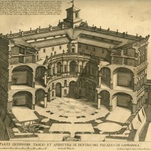 FALDA, Giovanni Battista (1648-1678). Nuovi Disegni dell’Architetture e Piante de Palazzi di Roma de piu Celebri Architetti: Libro Secondo. [anterior a 1678]