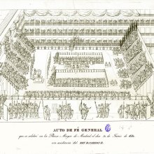 Auto de fé general que se celebró en la Plaza Mayor de Madrid el dia 30 de Junio de 1680 con asistencia del Rey D. Carlos II. [1680]