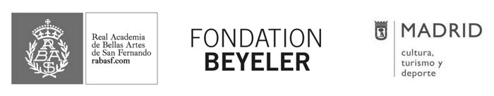 Logotipos de la Real Academia de Bellas Artes de San Fernando, Fondation Beyeler y Ayuntamiento de Madrid
